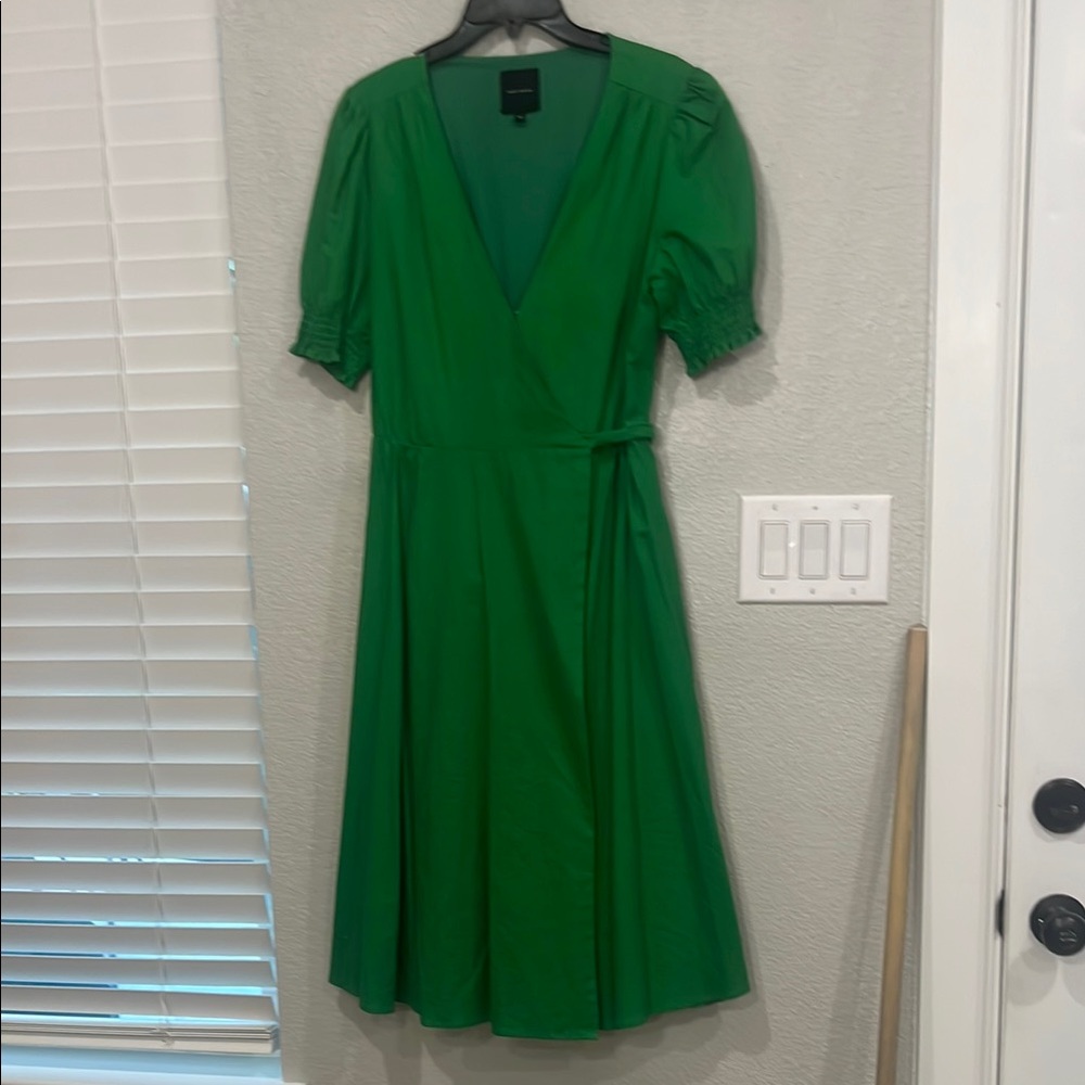 Alex Marie Vibrant Green Midi Dress